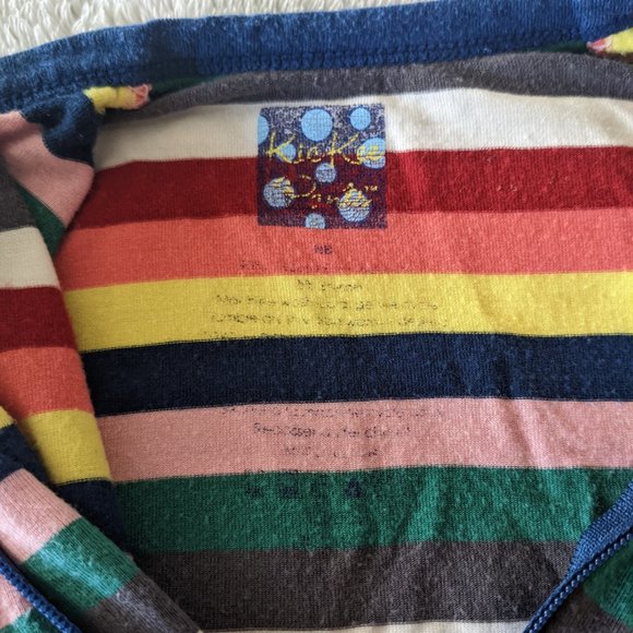 Kickee Pants newborn sleeper, rainbow stripes - Picture 2 of 2